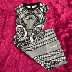 Black & White Cocktail Dress